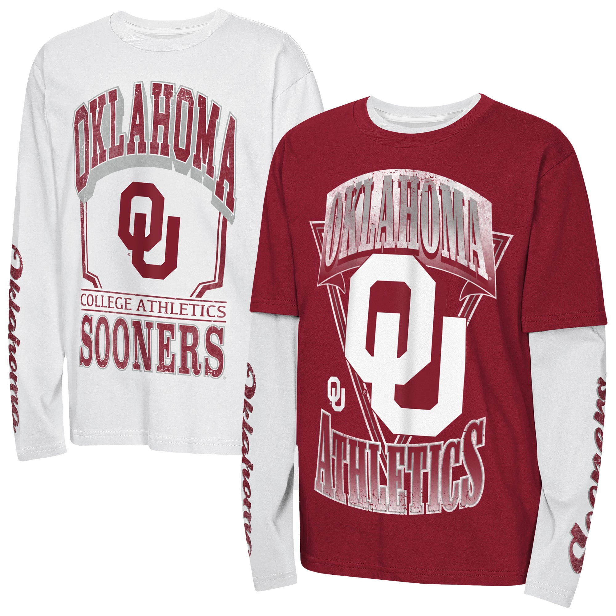 Youth Outerstuff Crimson Oklahoma Sooners Combo T-Shirt Set