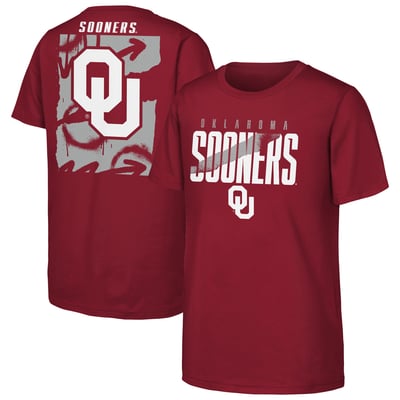  Oklahoma Sooners Outerstuff Youth Cut Through T-Shirt - Crimson