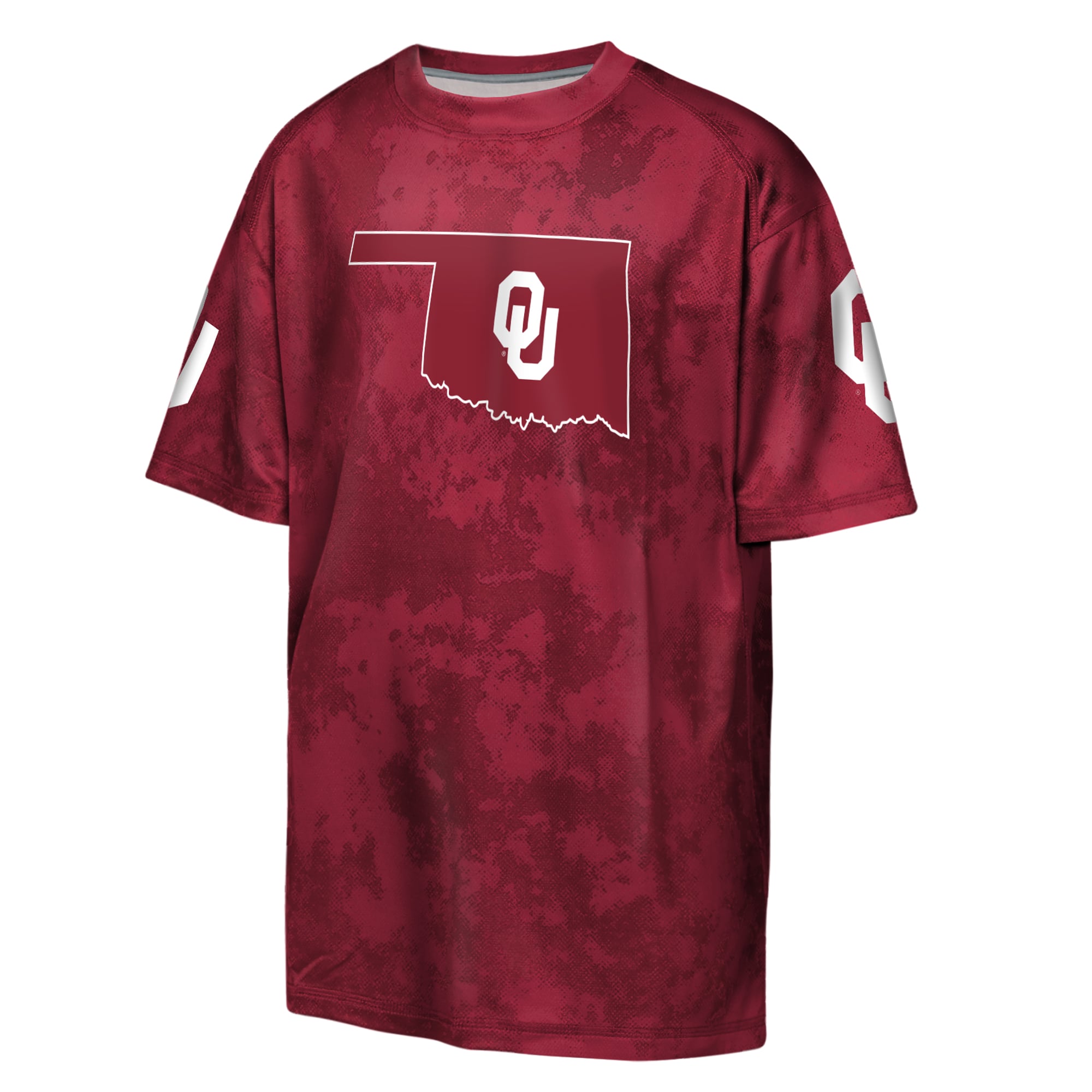 Youth Outerstuff Crimson Oklahoma Sooners Off-Side Sublimated T-Shirt