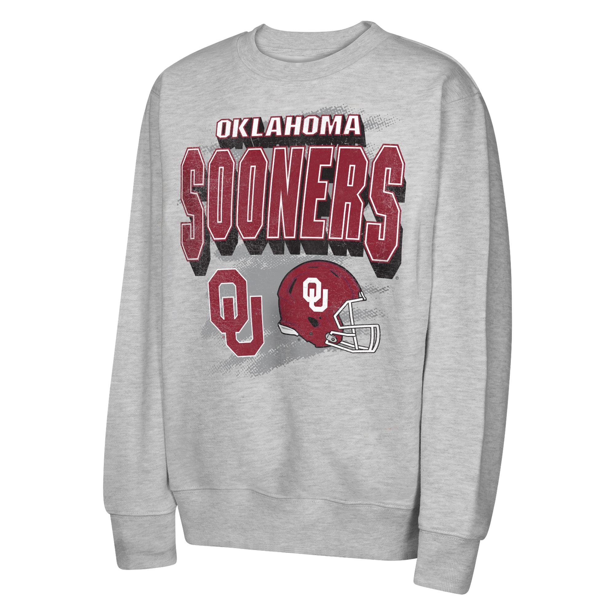 Sweat-shirt polaire Youth Outerstuff Heather Gray Oklahoma Sooners Wild Card