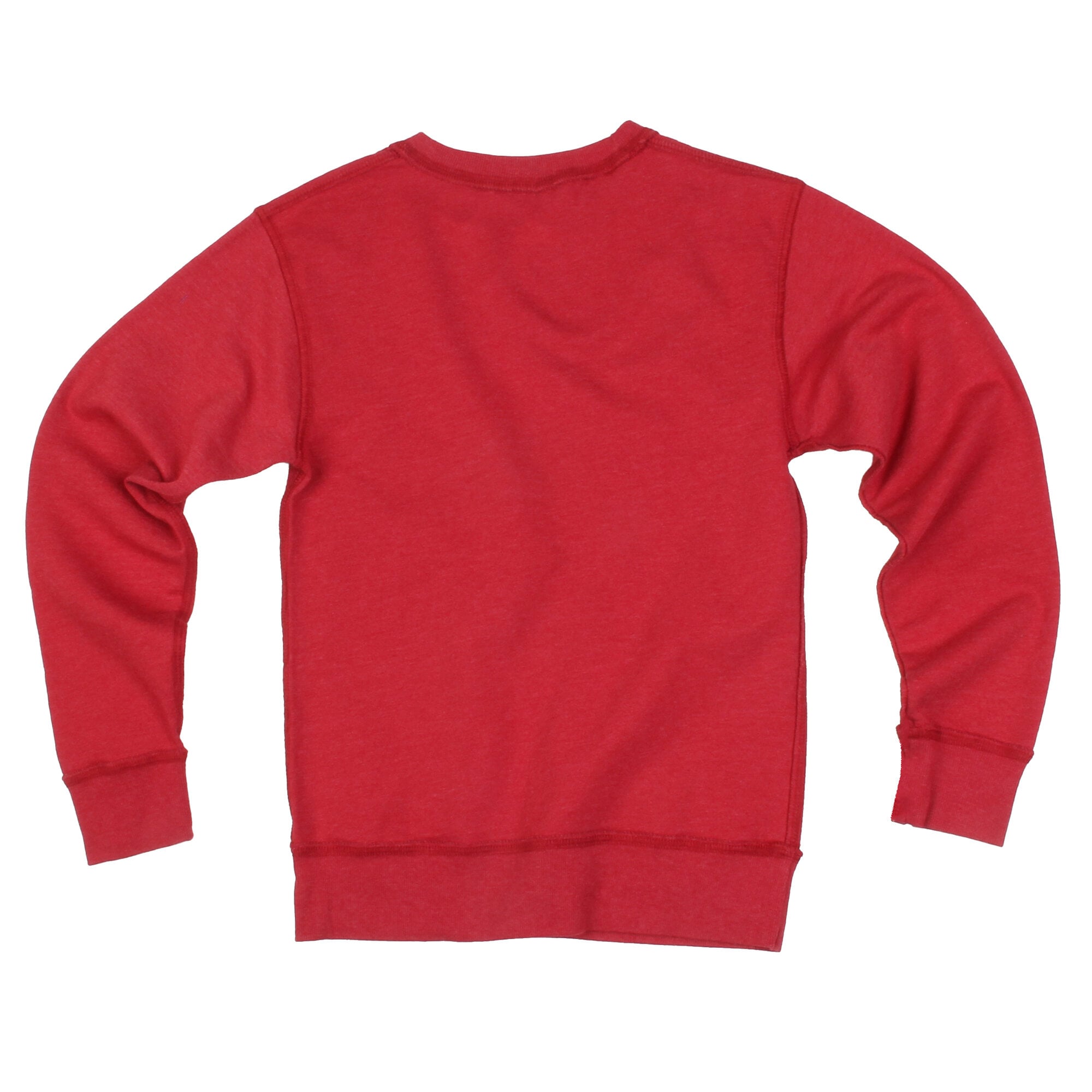 Youth Wes & Willy  Crimson Oklahoma Sooners Reversible Sweatshirt