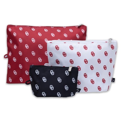 Oklahoma Sooners ZooZatz 3-Pack Pouch Set