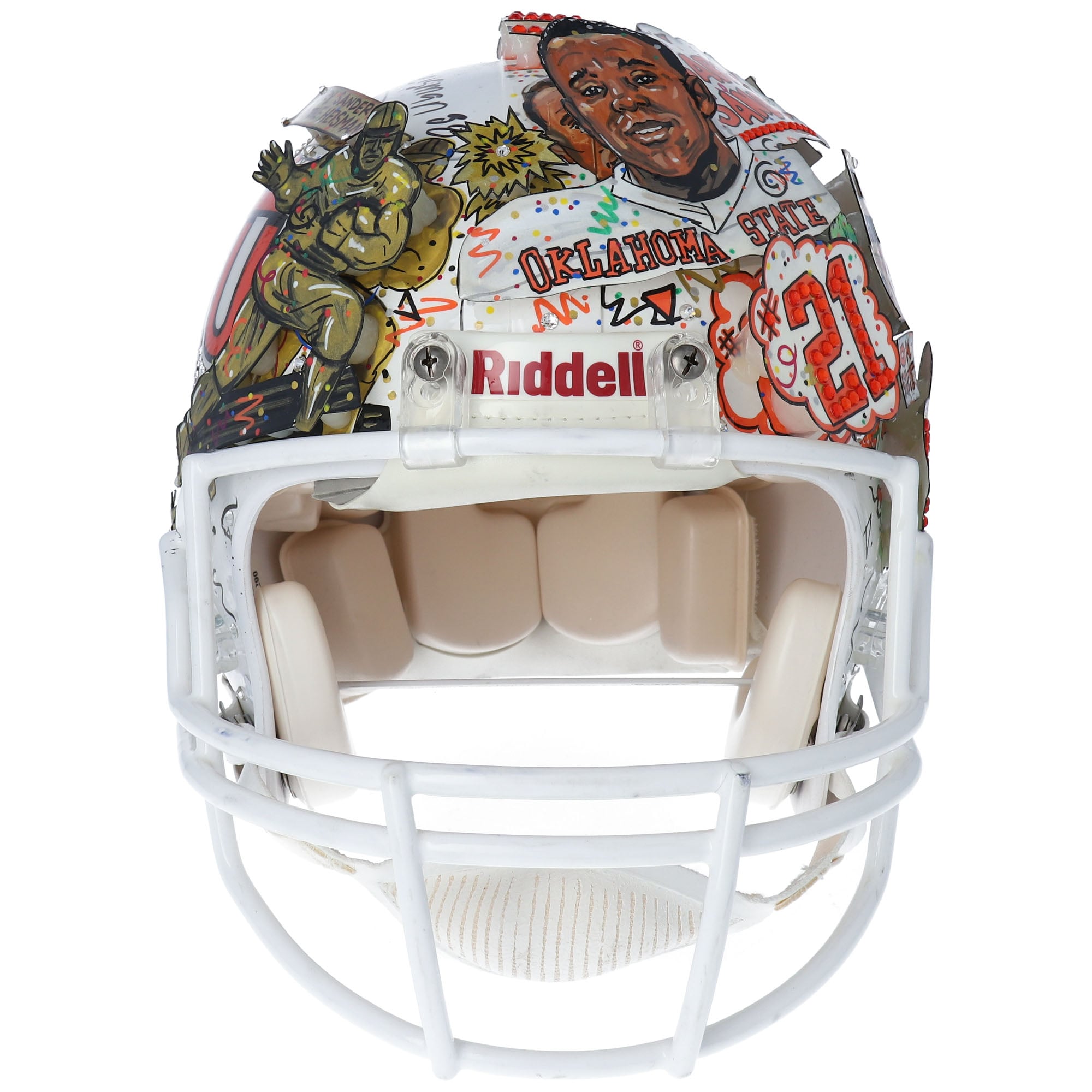 Barry Sanders Oklahoma State Cowboys Autographed Riddell Authentic