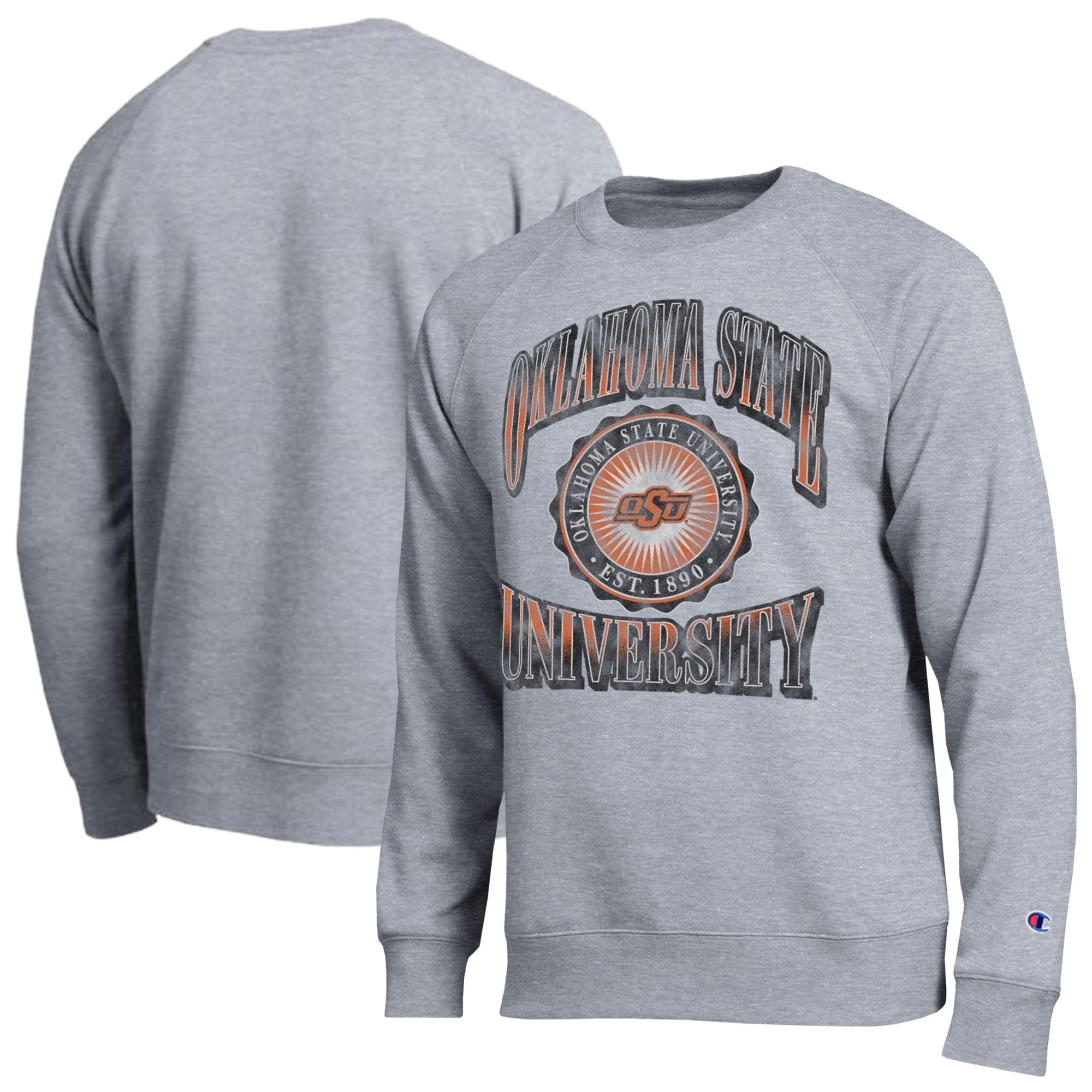 Sweat-shirt Champion pour homme, gris chiné, Oklahoma State Cowboys All-Star