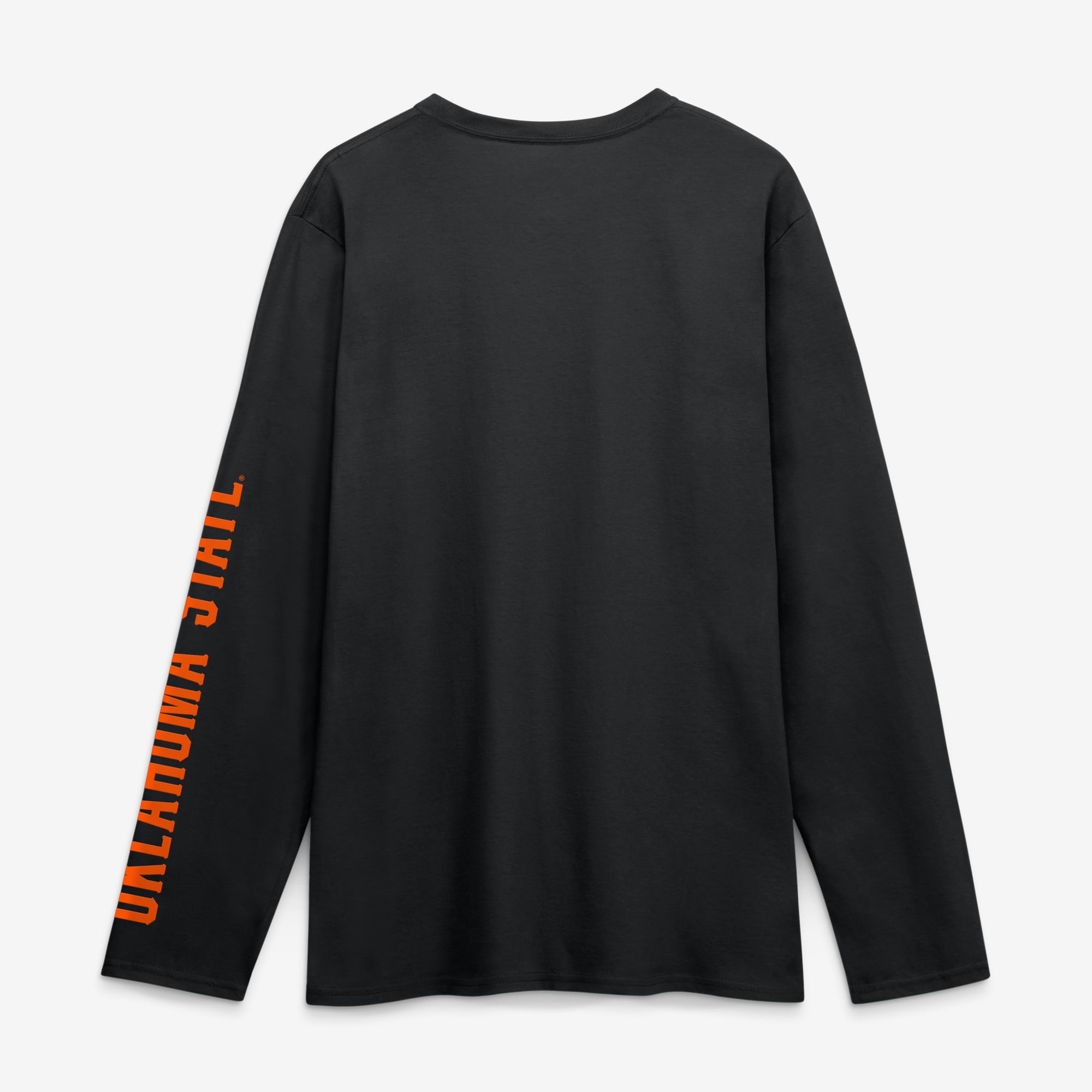 Men's Logo Athletic Heather Gray Oklahoma State Cowboys Primary Long Sleeve T-Shirt