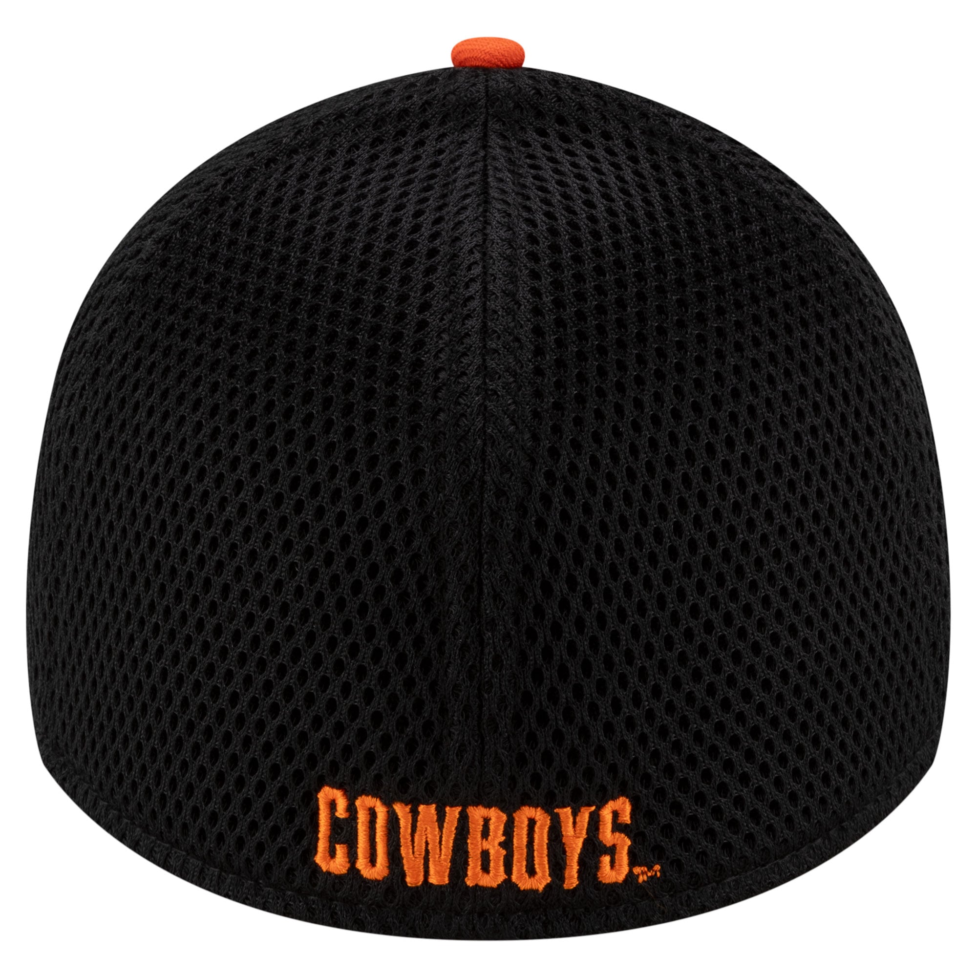 Men's New Era  Black/White Oklahoma State Cowboys 39THIRTY Flex Hat