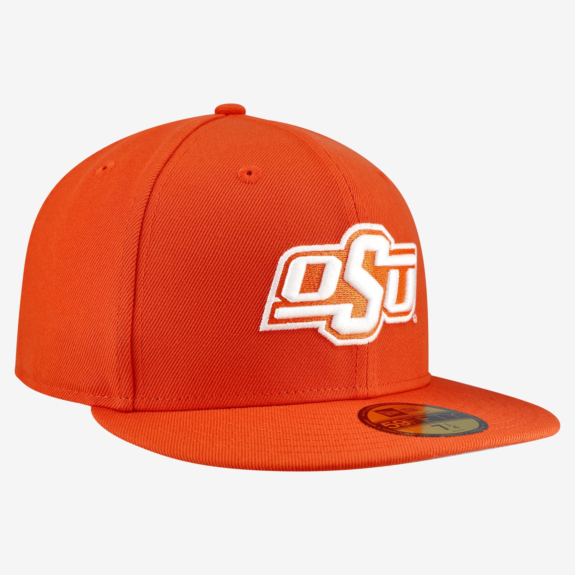 Casquette ajustée New Era Oklahoma State Cowboys Core 59FIFTY orange pour homme