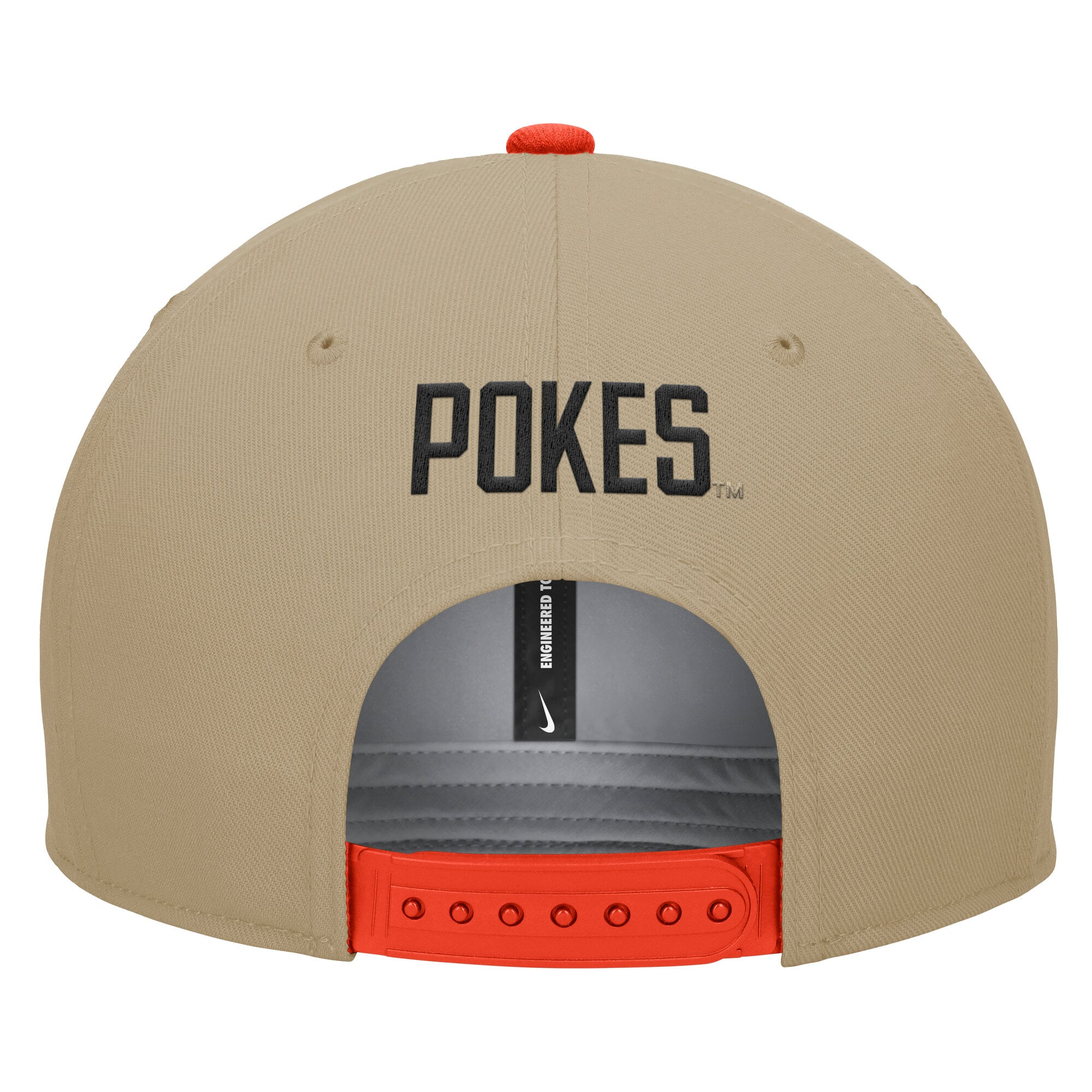 Men's Nike Beige/Orange Oklahoma State Cowboys Pro Dri-FIT Snapback Hat