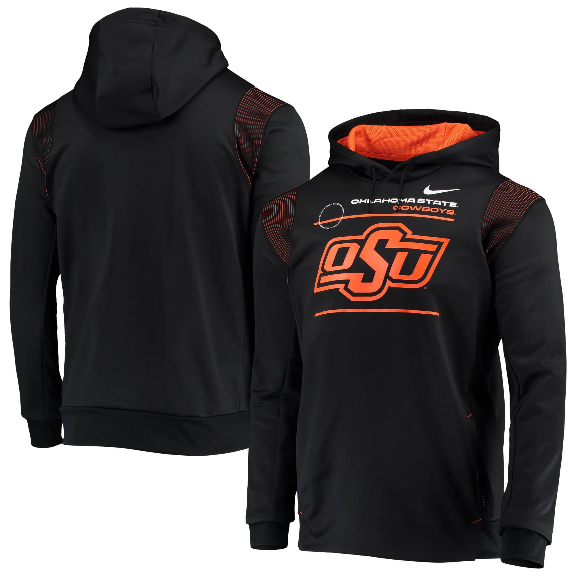 【L】オクラホマ州立 カウボーイズ アメフト NIKE フッパン Men's Nike Black Oklahoma State Cowboys 2021 Team Sideline