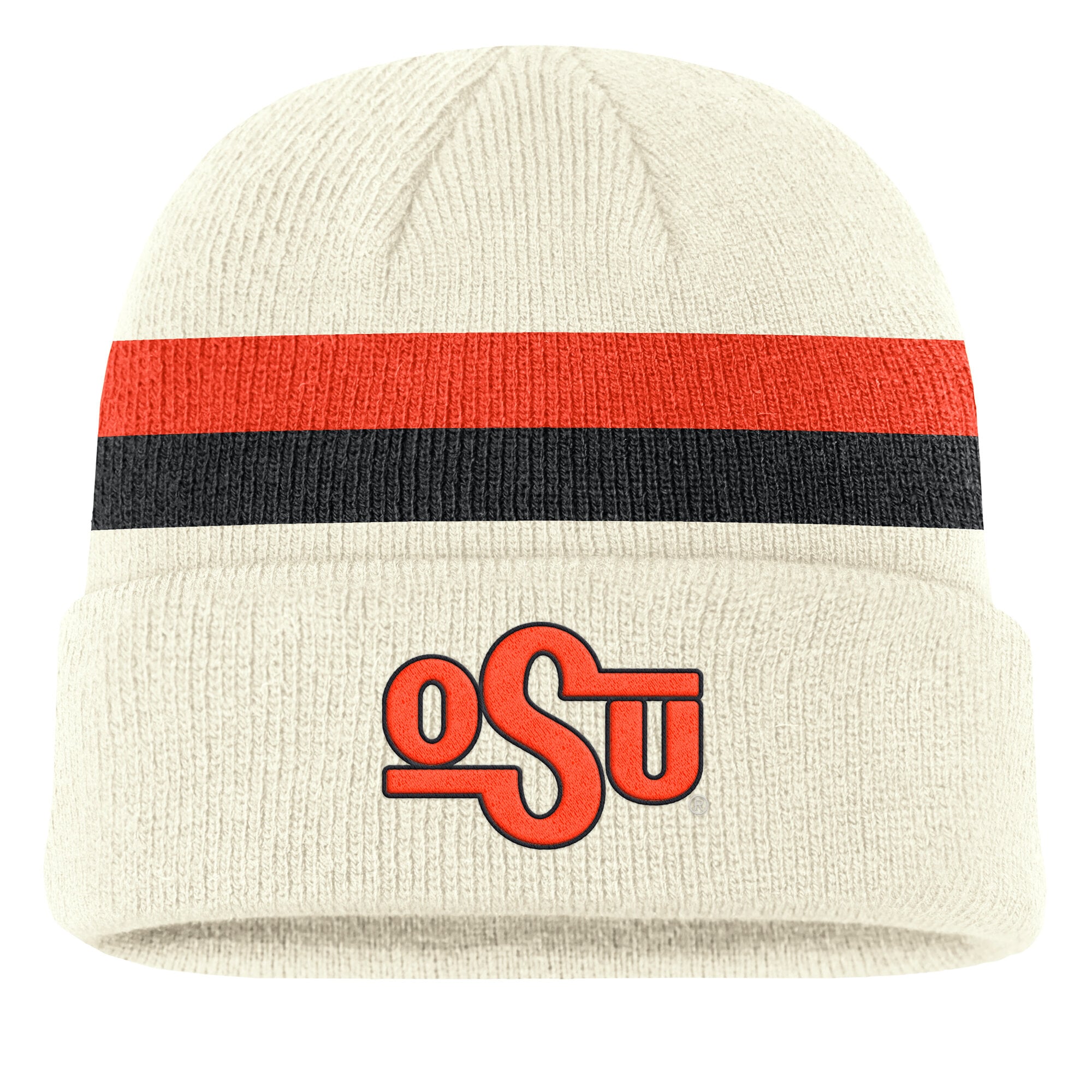 Men's Nike Cream Oklahoma State Cowboys Legacy Lettered Cuffed Knit Hat