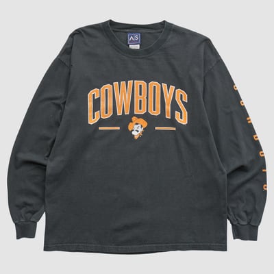 Oklahoma State Cowboys AS Sports 2000s Long Sleeve T-shirt - Black - M by Fanatics Real Vintage