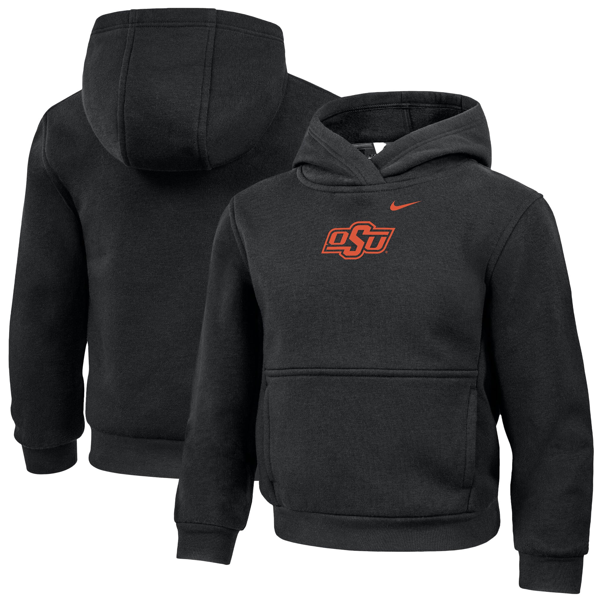 Sweat à capuche Nike noir Oklahoma State Cowboys pour enfants d'âge préscolaire