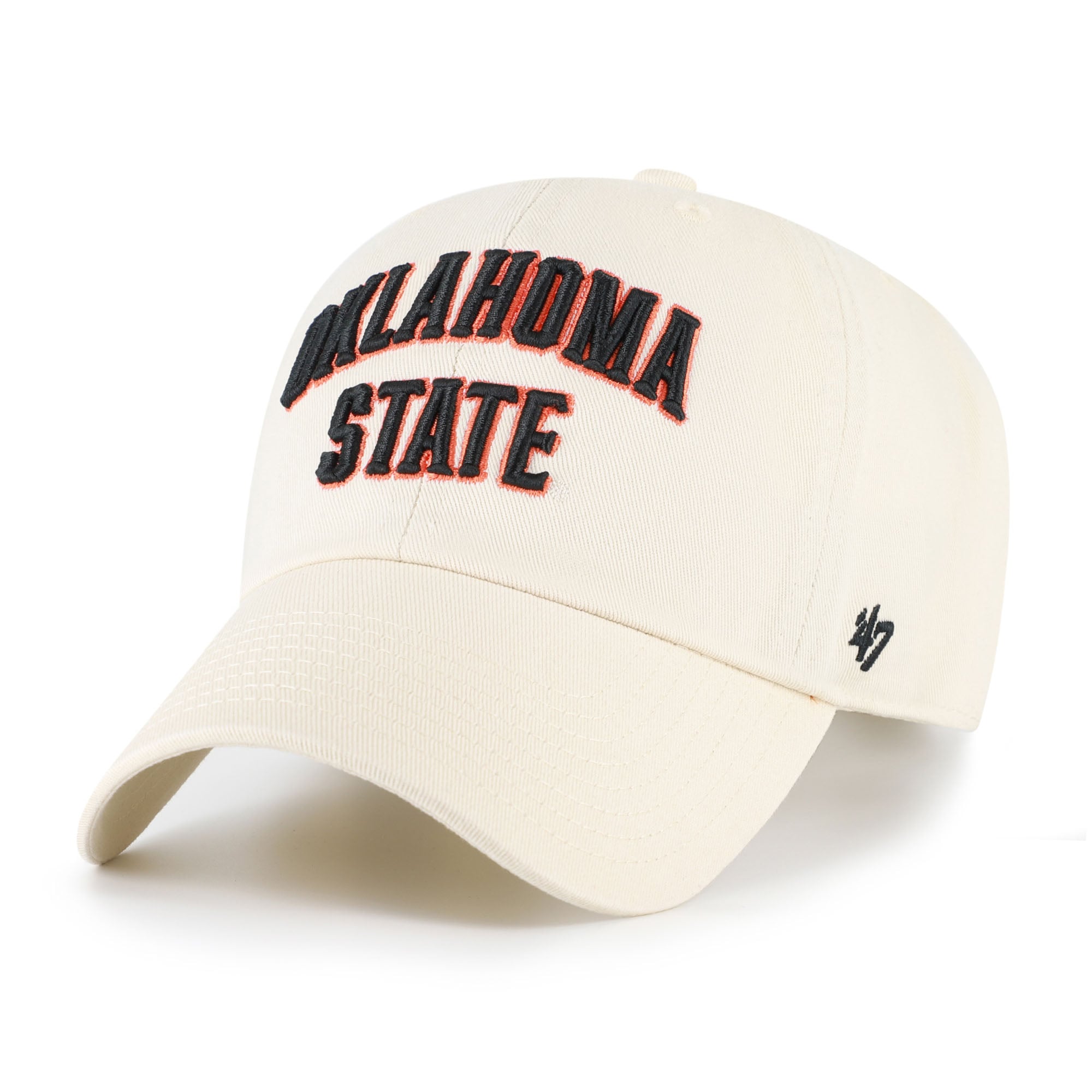 Unisex '47 Oklahoma State Cowboys White Clean Up Adjustable Hat