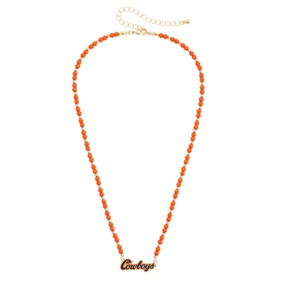 Oklahoma State Cowboys CANVAS Style Women's Beaded Spirit Necklace