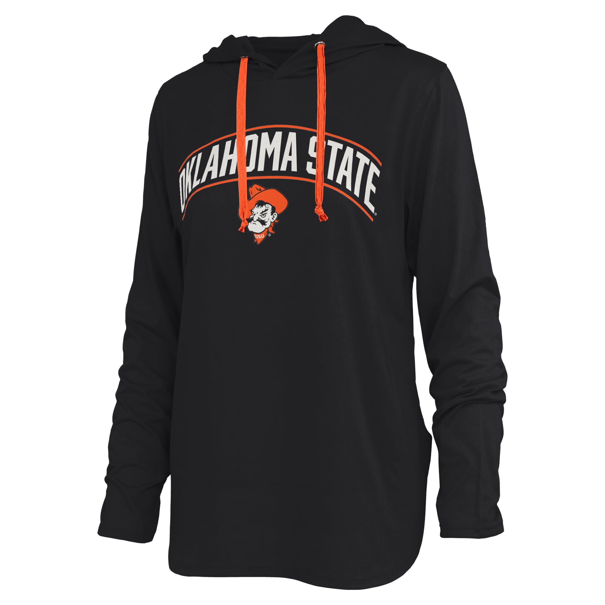 T-shirt à capuche manches longues Allie des Oklahoma State Cowboys, noir, de la marque Pressbox, pour femmes