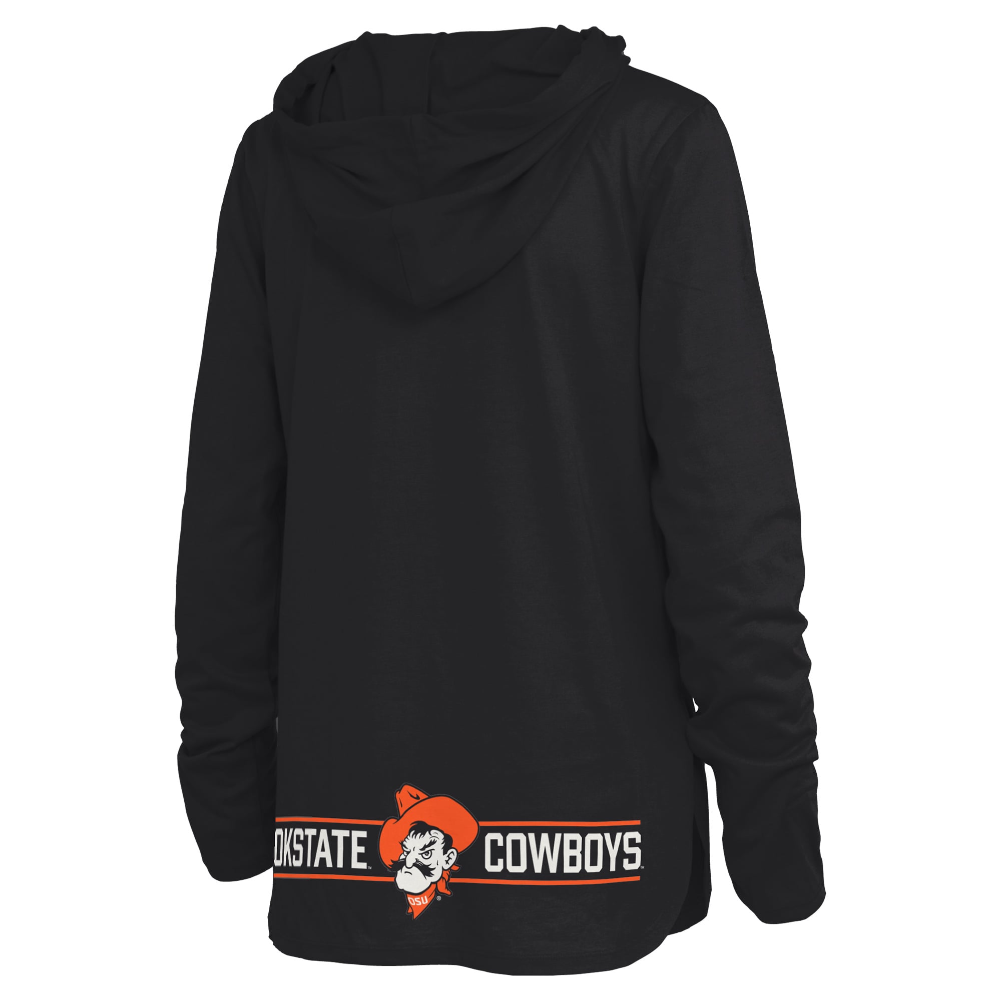 T-shirt à capuche manches longues Allie des Oklahoma State Cowboys, noir, de la marque Pressbox, pour femmes