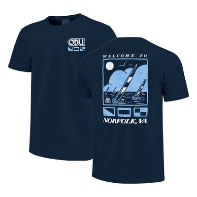 Old Dominion Monarchs Unisex Comfort Colors Hyper Local T-Shirt - Navy