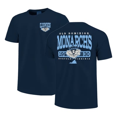 Old Dominion Monarchs Unisex Comfort Colors Hyper Local T-Shirt - Navy