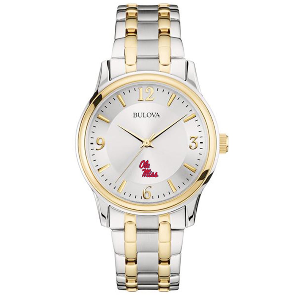 Ole Miss Silver and Gold Watch Amazon.com: SunTime Mississippi Rebels Men main image 4
