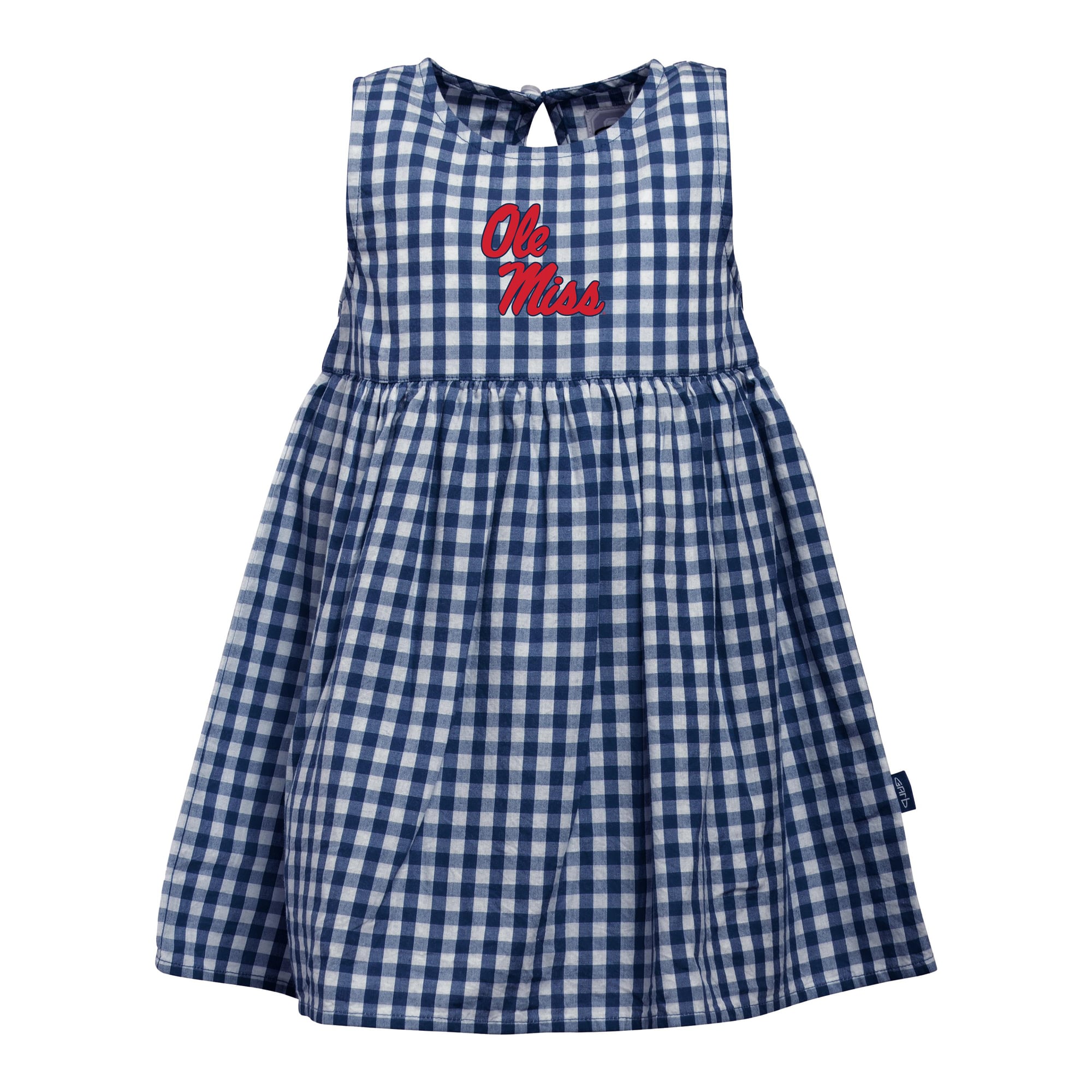 Girls Infant Garb  Navy Ole Miss Rebels Loren Gingham Dress