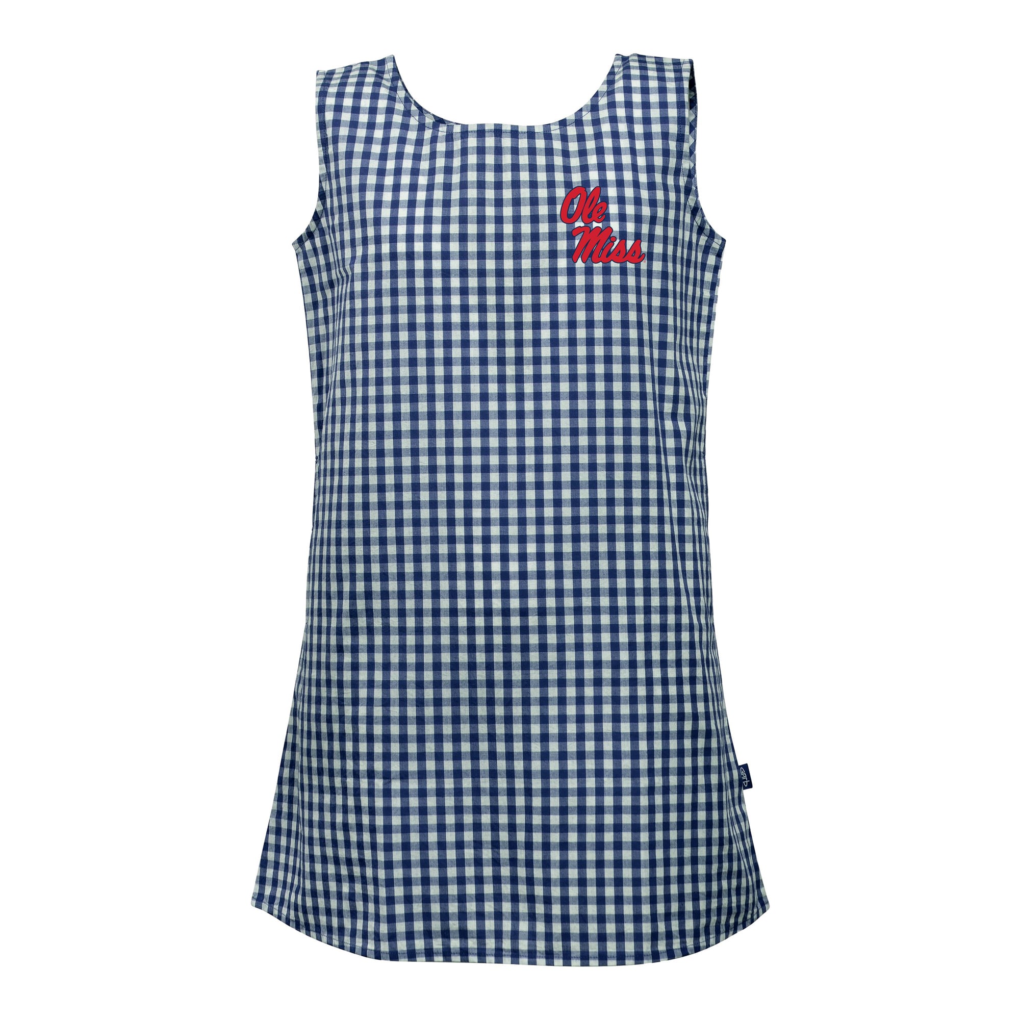 Girls Toddler Garb  Navy Ole Miss Rebels Woven Gingham Dress