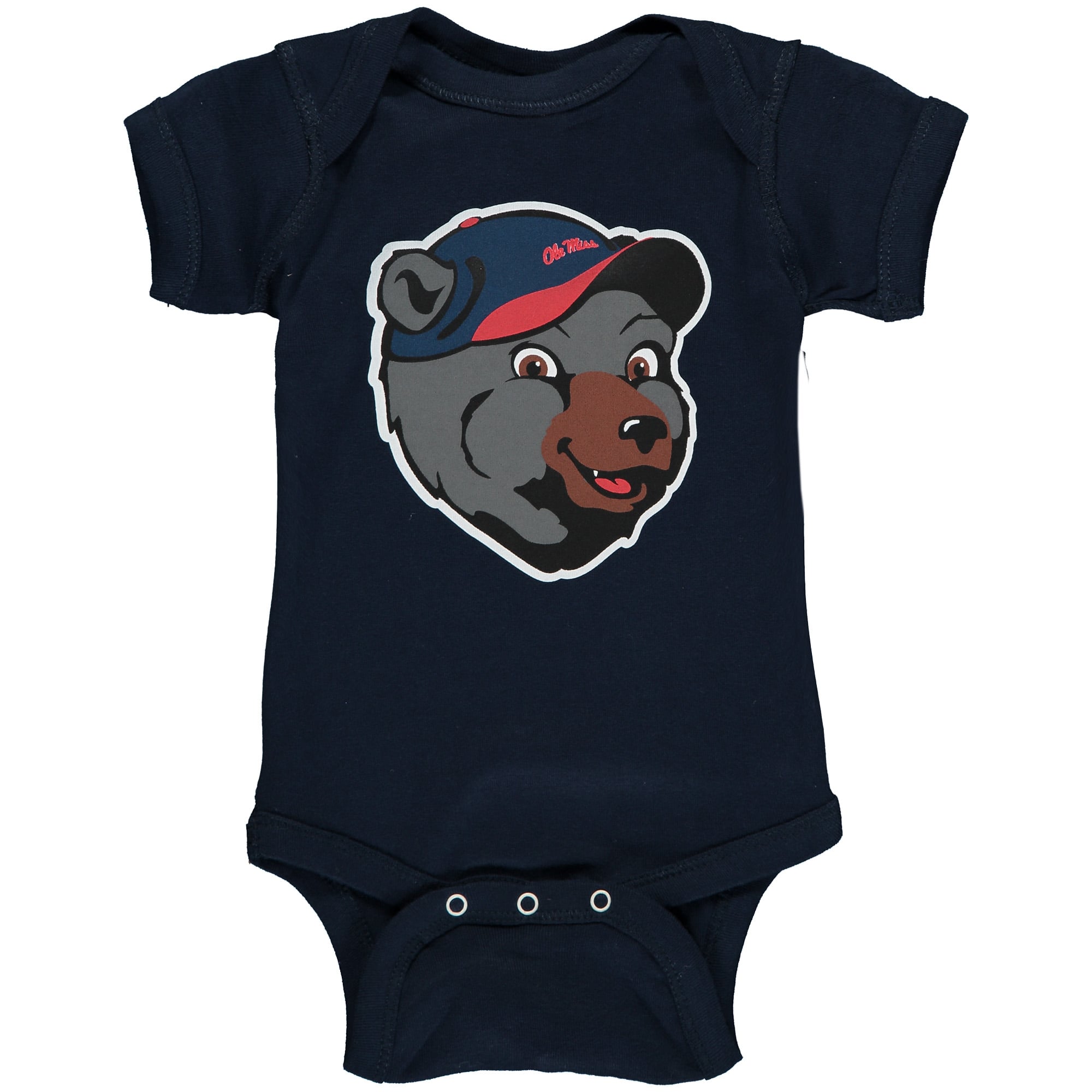 Body bébé Two Feet Ahead bleu marine Ole Miss Rebels avec grand logo