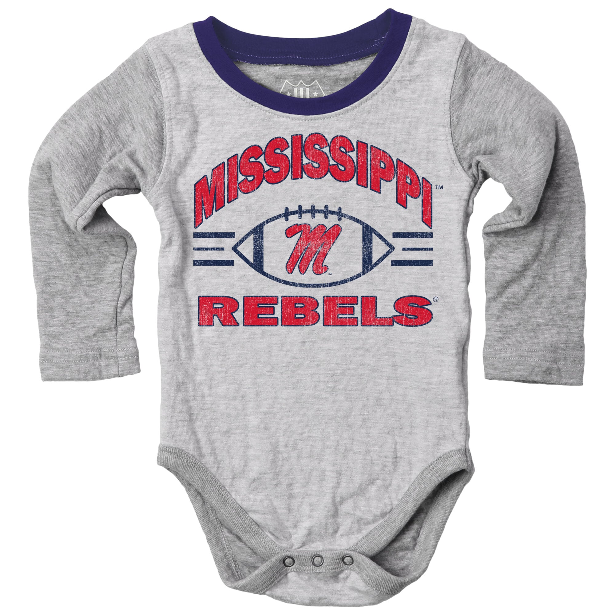 Ensemble sauteur pour bébé Wes & Willy Heather Gray Ole Miss Rebels Jie Hopper