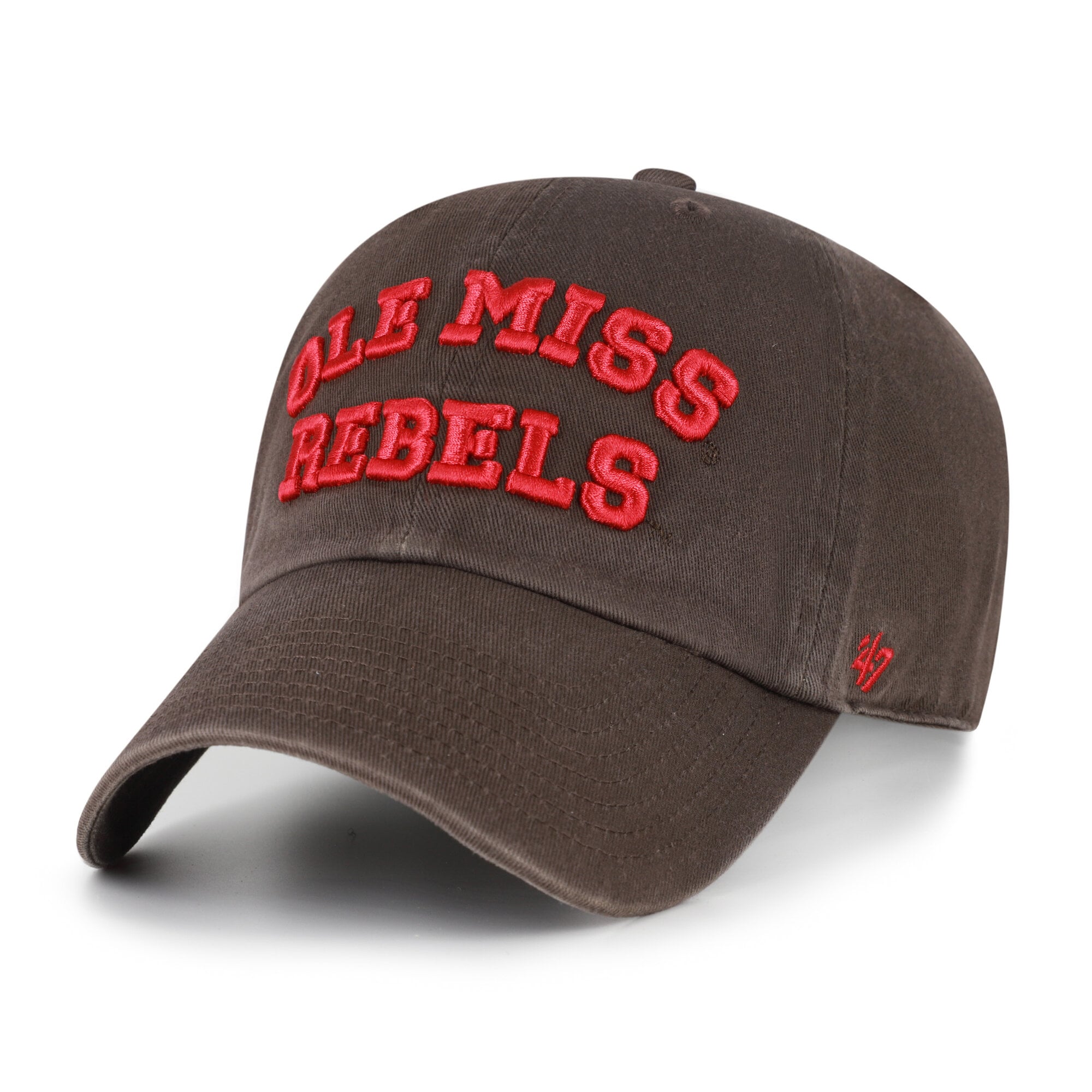 Casquette ajustable pour homme « 47 Brown Ole Miss Rebels Vault Clean Up »