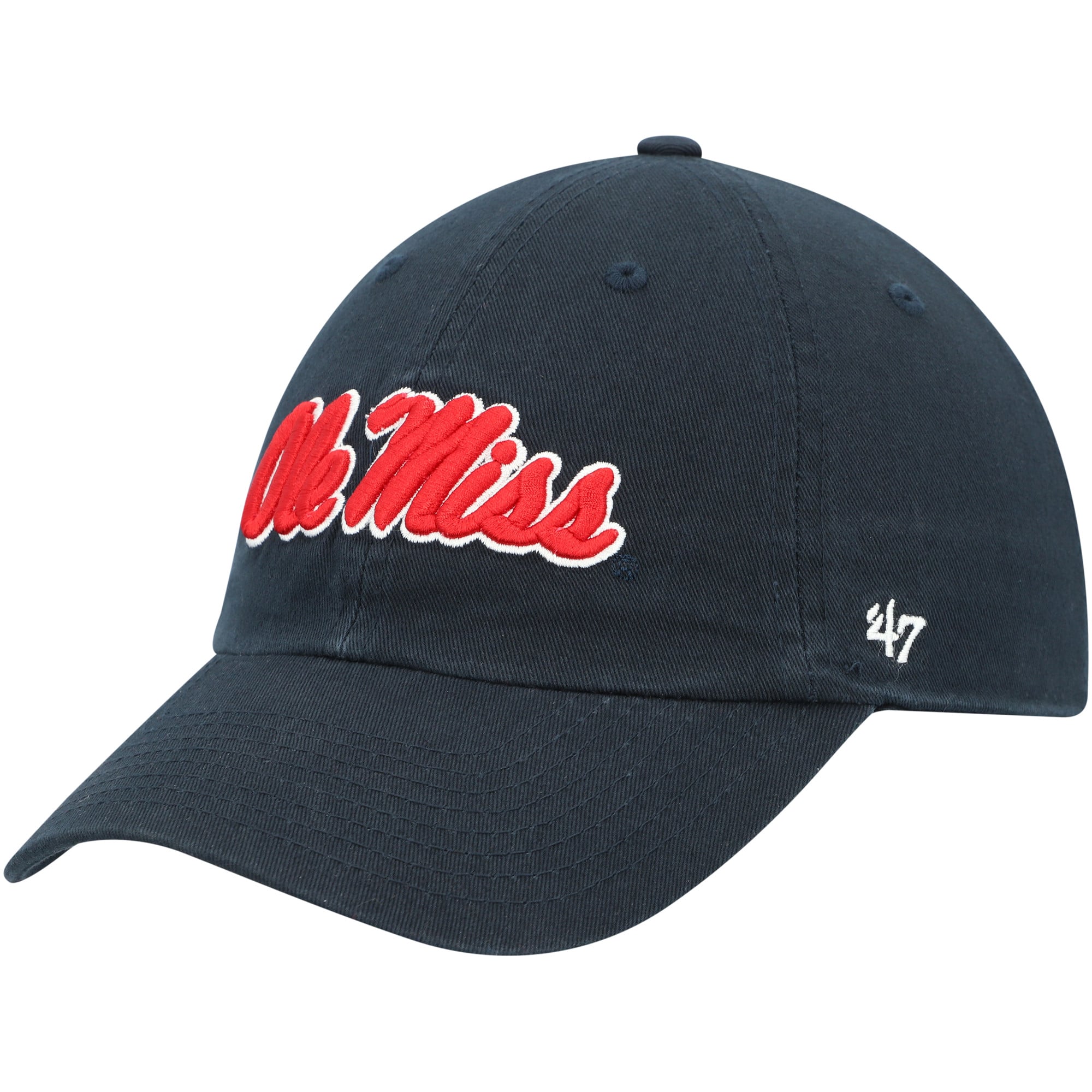 Men's '47 Navy Ole Miss Rebels Clean Up Adjustable Hat