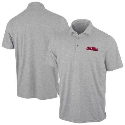 Polo statique Antigua des Ole Miss Rebels - Gris chiné
