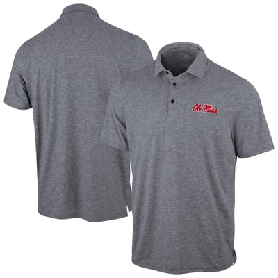Polo statique Antigua des Ole Miss Rebels - Gris chiné