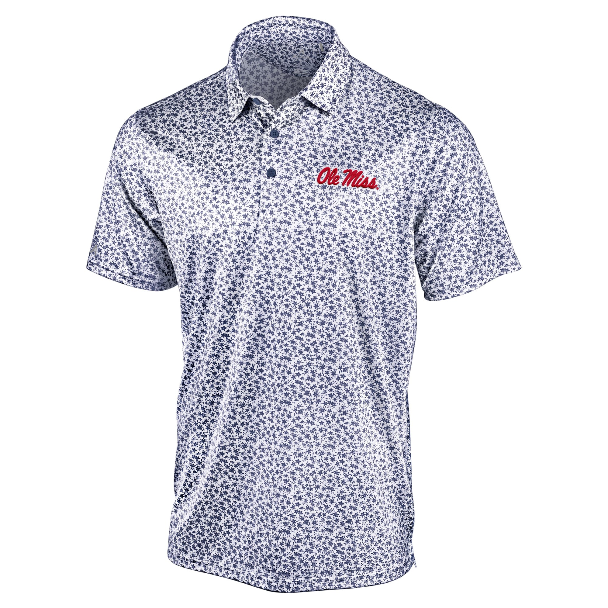 Polo Antigua bleu marine Ole Miss Rebels Flourish pour homme