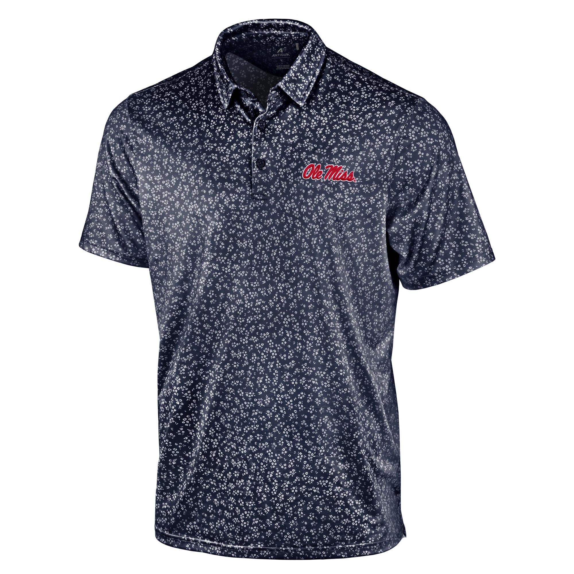 Polo Antigua Navy Ole Miss Rebels Mono Floral pour homme