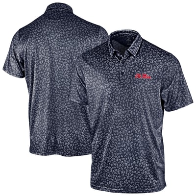 Polo à fleurs Antigua Mono Ole Miss Rebels - Bleu marine