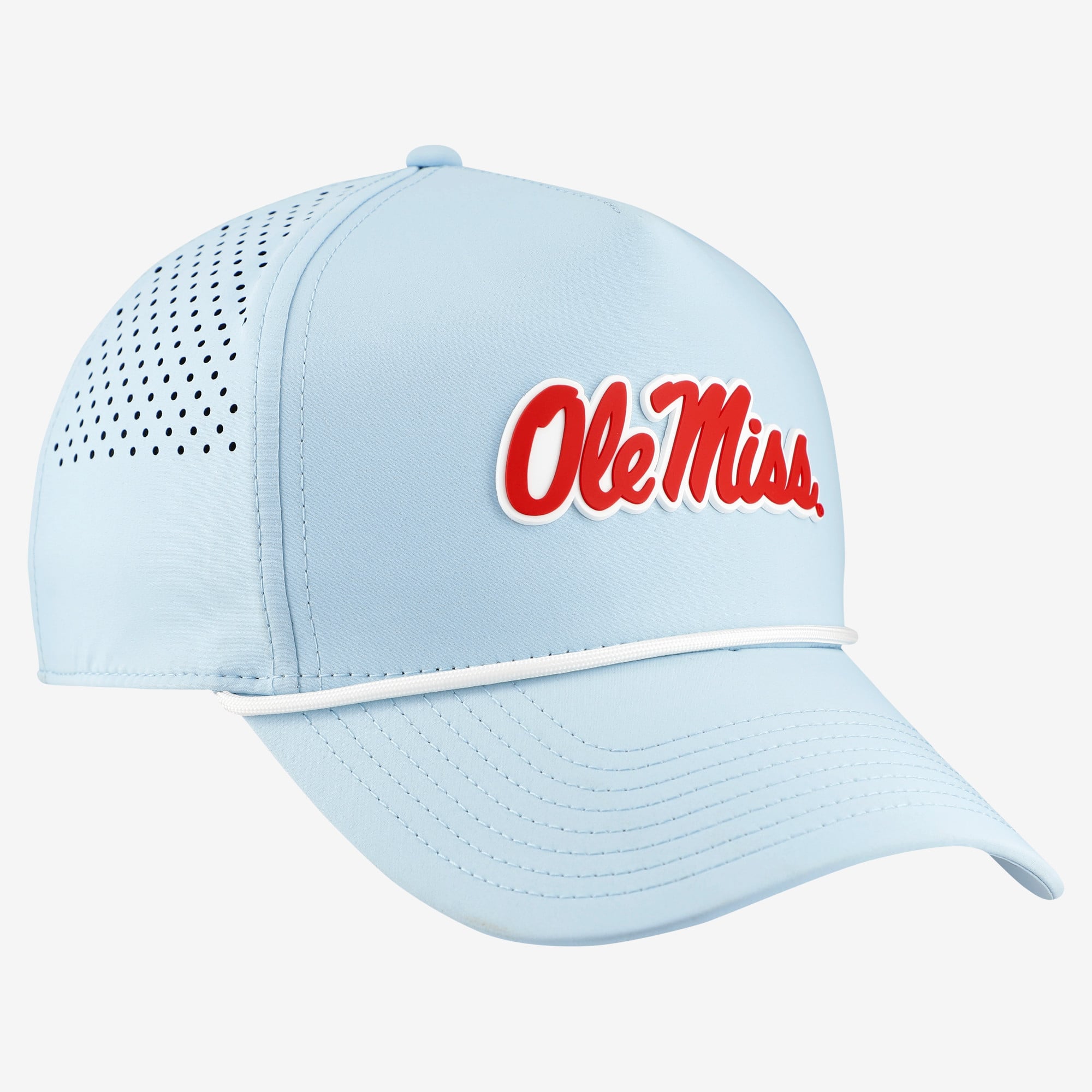 Men's Branded Bills Light Blue Ole Miss Rebels Classic Adjustable Rope Hat