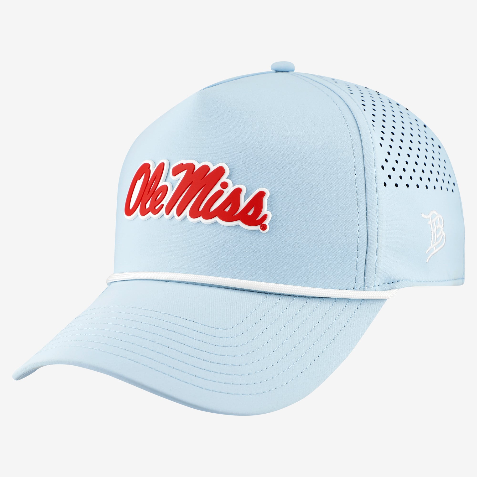 Men's Branded Bills  Light Blue Ole Miss Rebels Classic Adjustable Rope Hat
