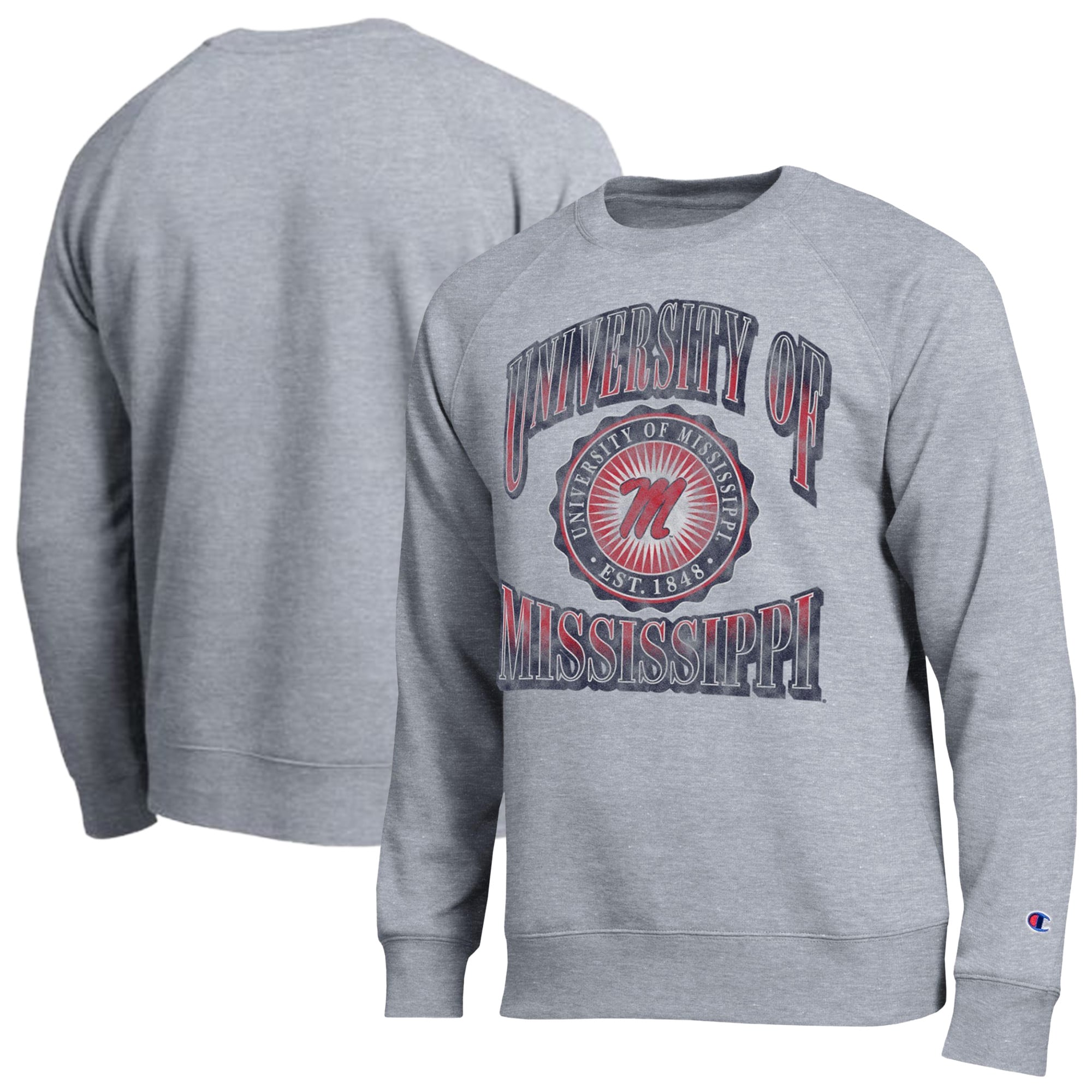 Men's Champion Heather Gray Ole Miss Rebels All-Star Sweatshirt