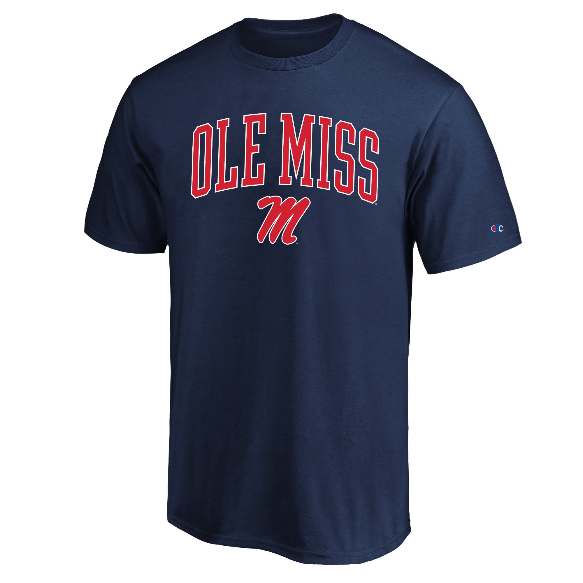 Men's Champion  Navy Ole Miss Rebels Big & Tall Team Arch Over Wordmark T-Shirt