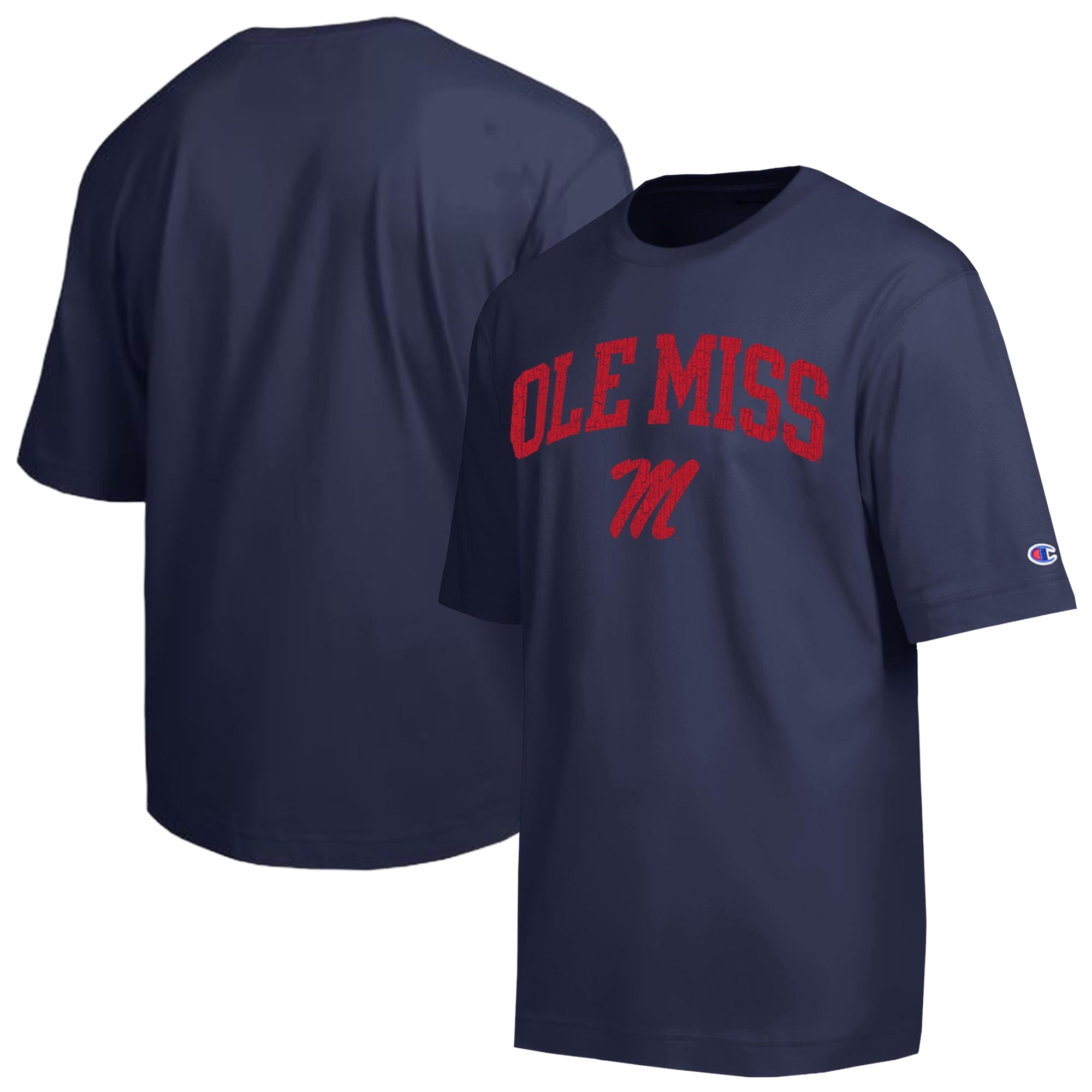 Men's Champion  Navy Ole Miss Rebels Scholar All-Star T-Shirt