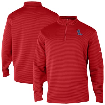 Ole Miss Rebels Columbia Omni-Wick Pack It Up Quarter-Zip Pullover - Red