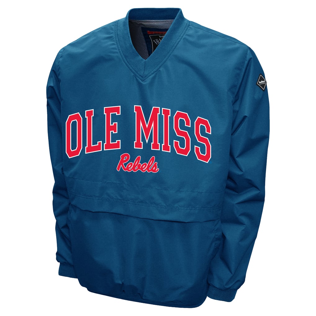 Men's Franchise Club Navy Ole Miss Rebels Member Windshell V-Neck ...