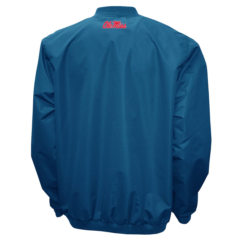 Men's Franchise Club Navy Ole Miss Rebels Member Windshell V-Neck ...