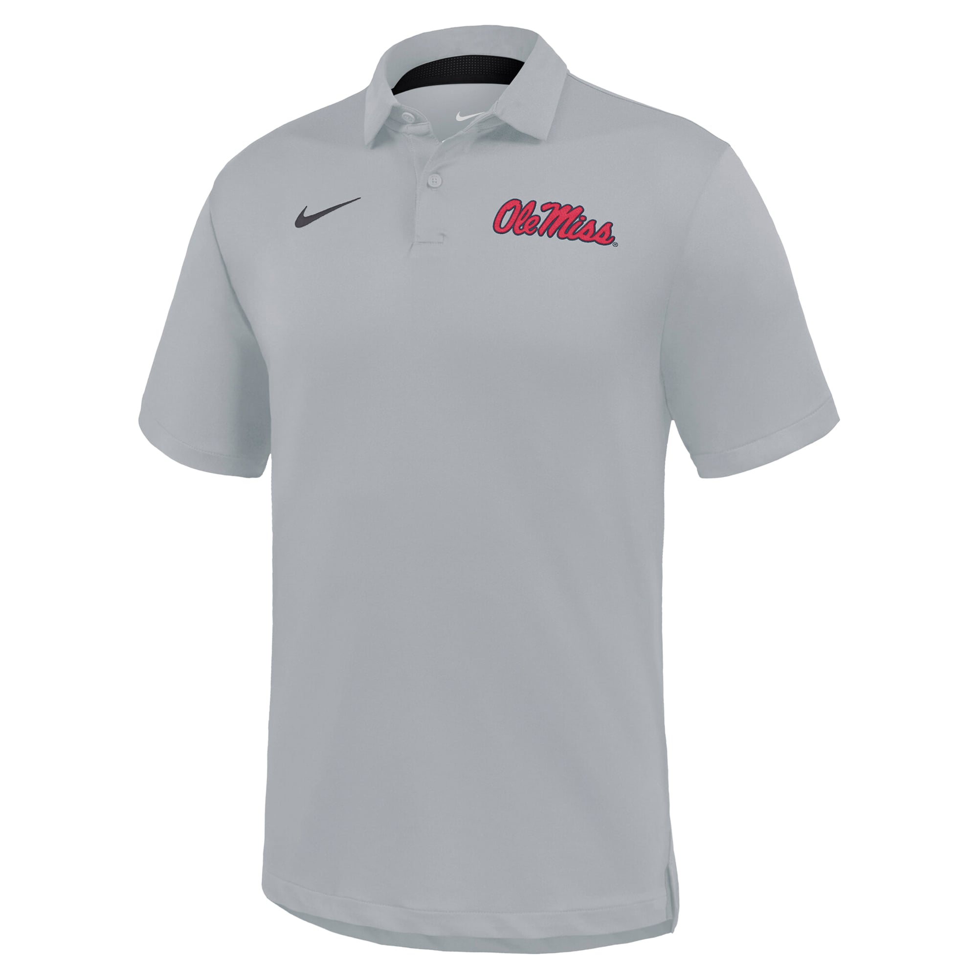 Polo de tournée Nike Ole Miss Rebels gris pour homme, technologie Dri-FIT