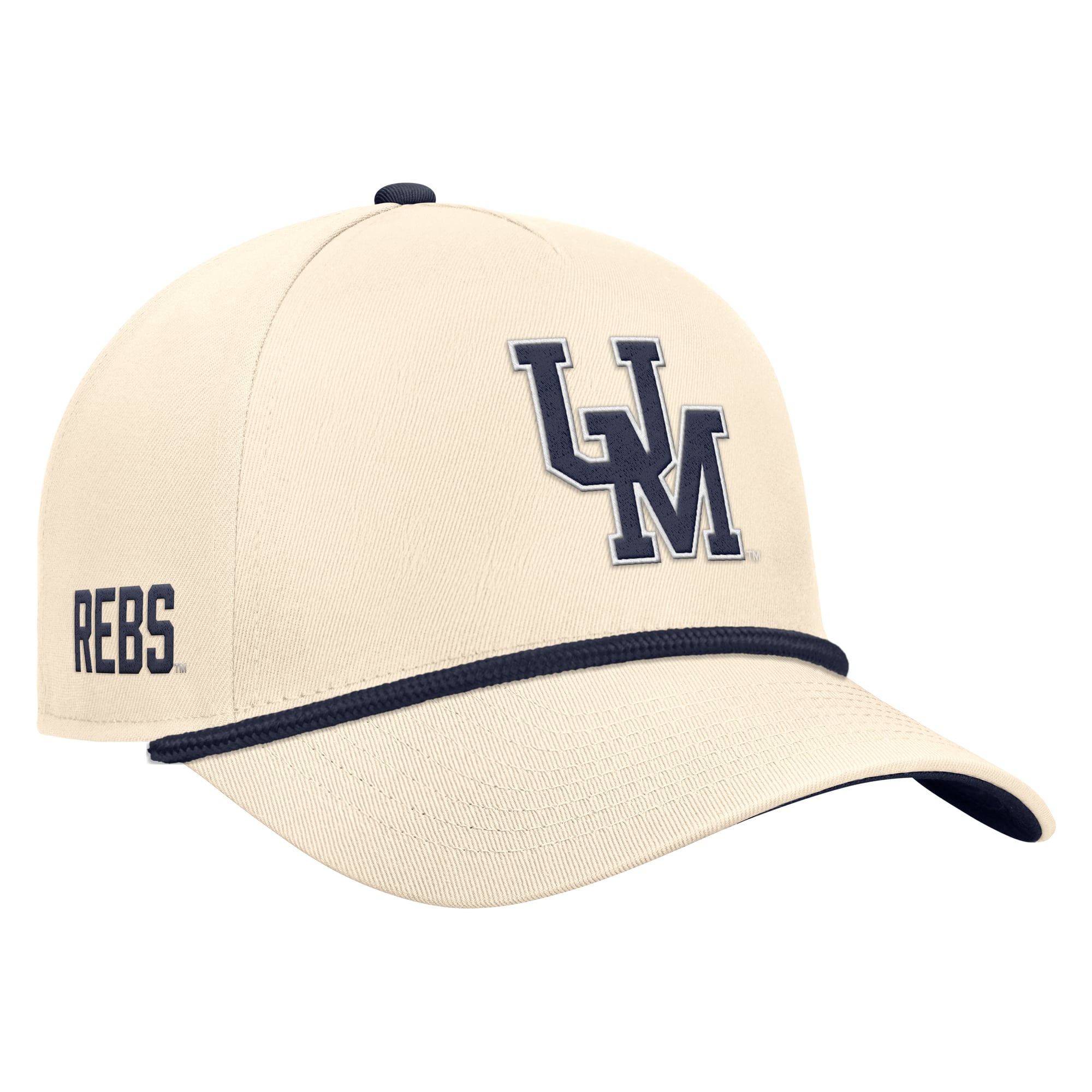 Casquette ajustable Nike Natural Ole Miss Rebels Vintage Rope Rise pour homme