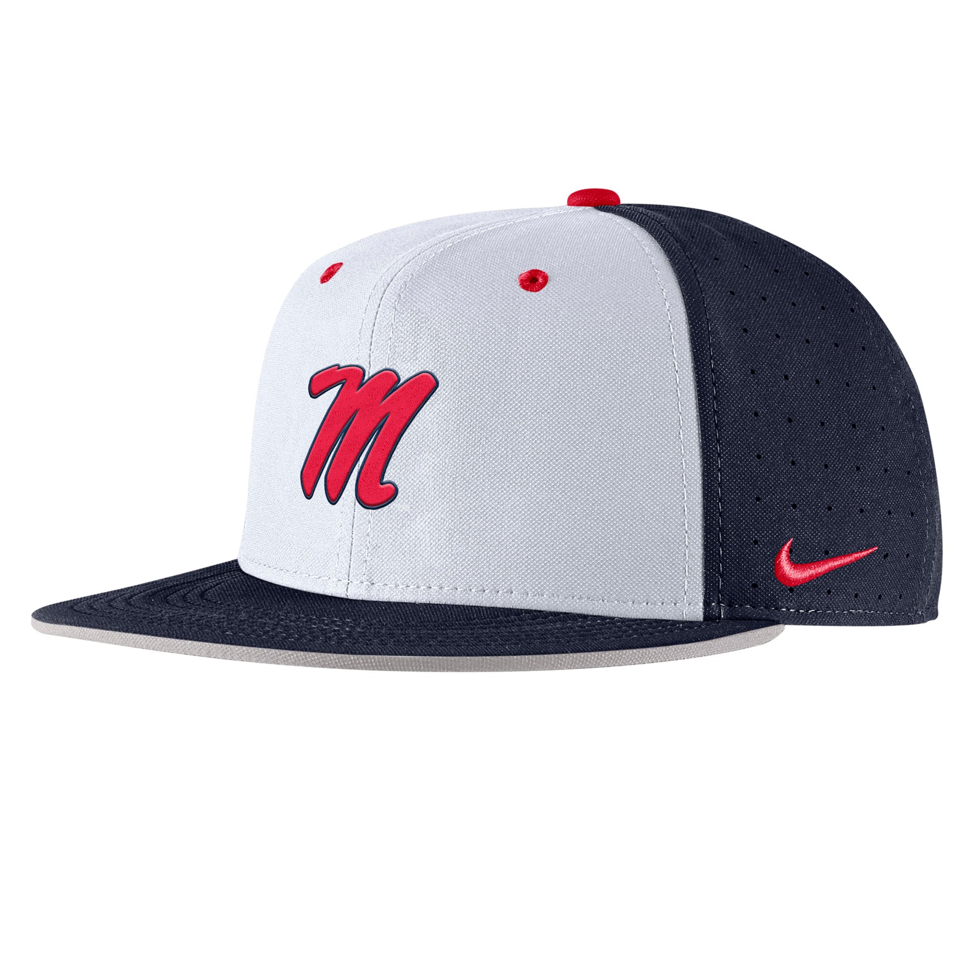 Nike Ole Miss hand beaded cap with matching earrings! Hoops are hypoallergenic Cute Valentine main image 3