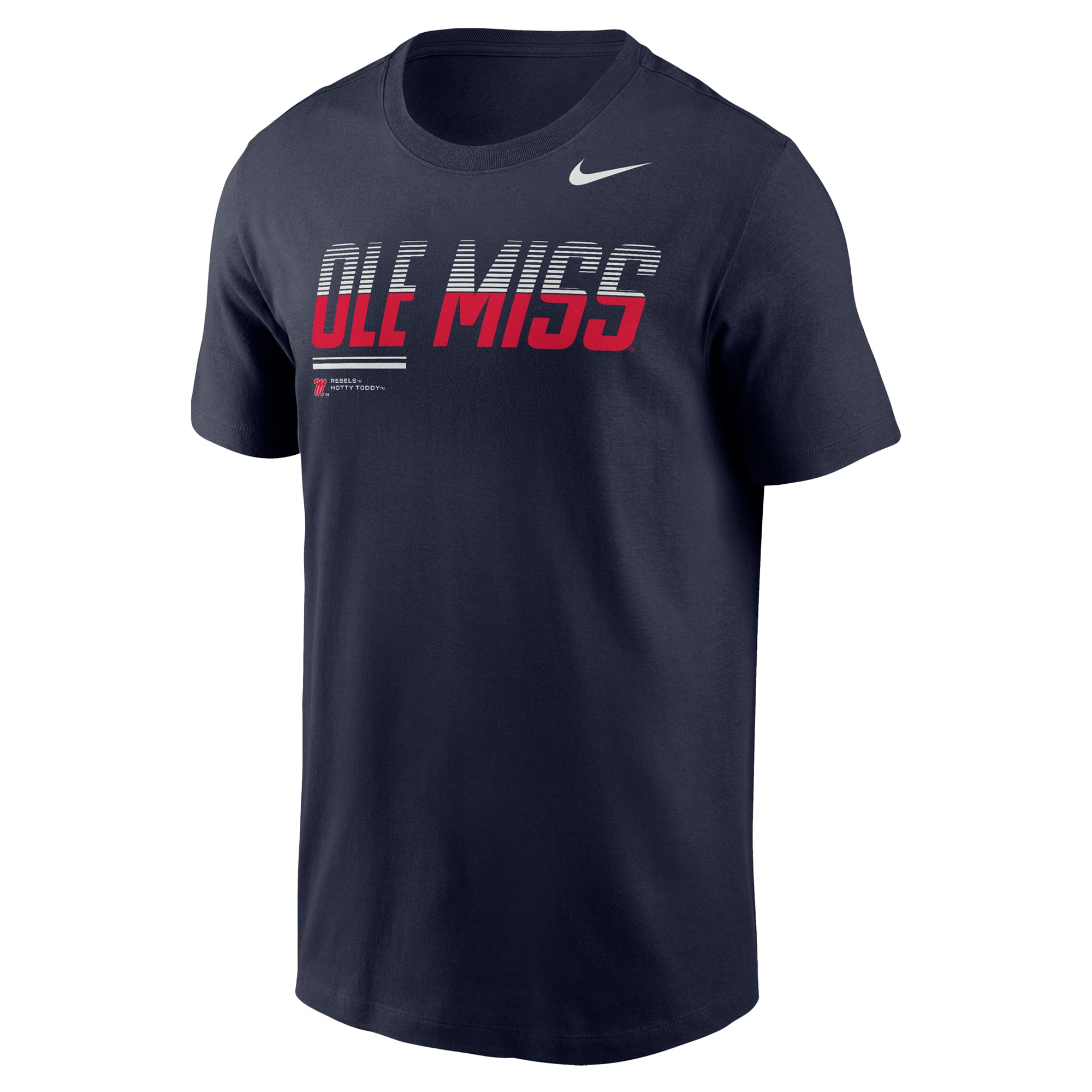 Men's Nike Navy Ole Miss Rebels 2026 Sideline Wordmark Legend Dri-FIT T-Shirt