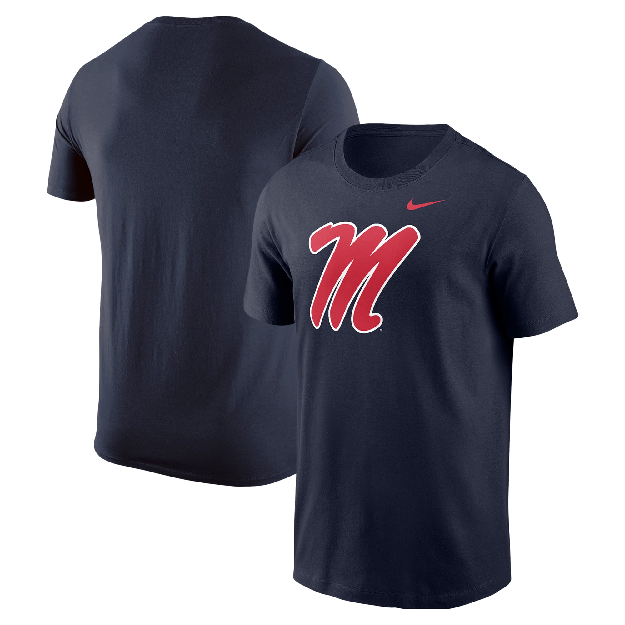T-shirt Nike bleu marine avec logo Ole Miss Rebels pour homme