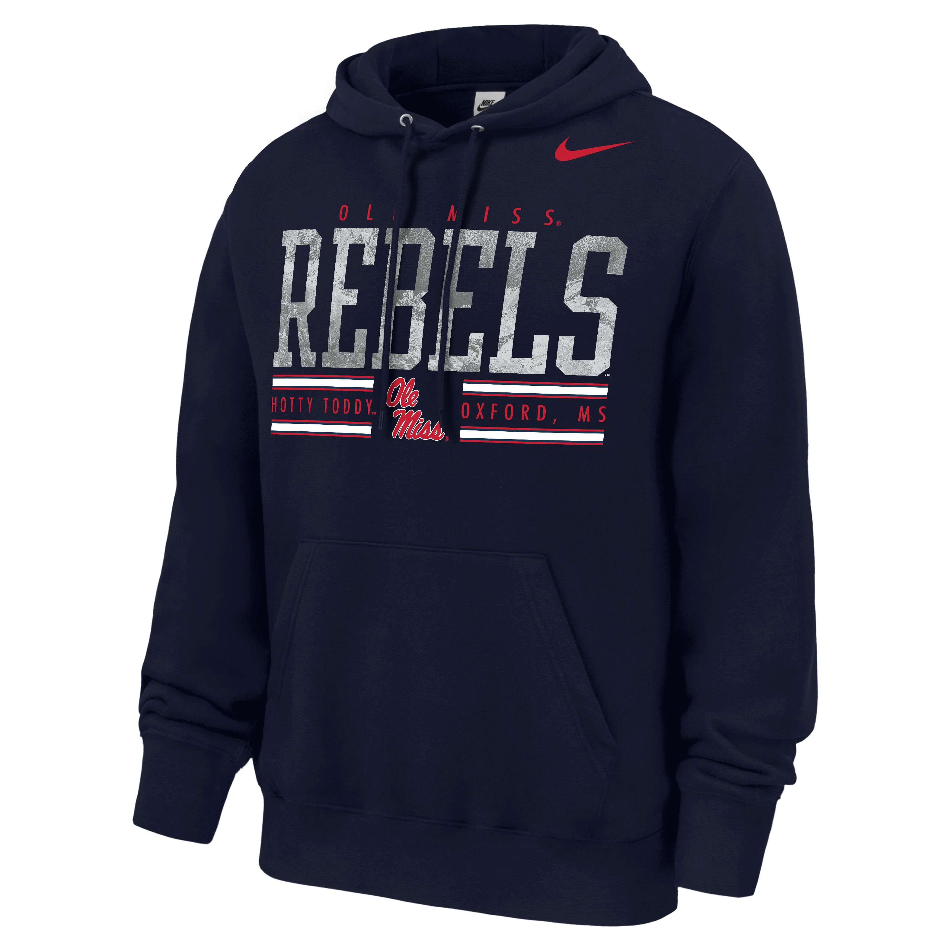 Sweat à capuche en polaire Nike Ole Miss Rebels x Realtree Club bleu poudré pour homme