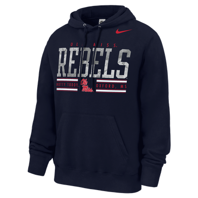 Ole Miss Rebels x Realtree Nike Club Fleece Hoodie - Navy