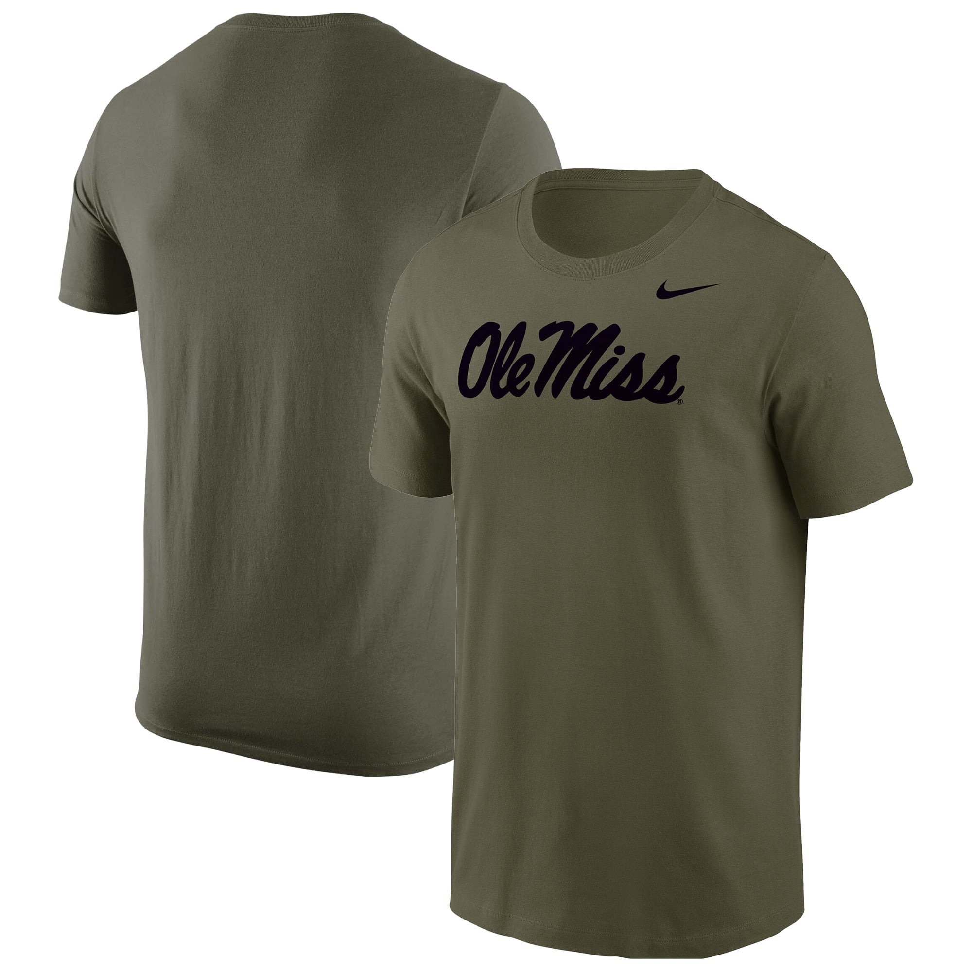 T-shirt militaire Nike Olive Ole Miss Rebels pour homme